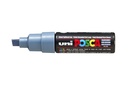 Paintmarker Uni POSCA PC8K breed schuin leisteengrijs