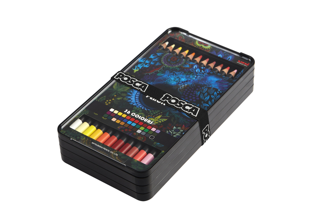 Crayon de couleur Posca assorti set 36 pièces