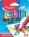 Crayons de cire Maped Color'Peps Was set 12 couleurs