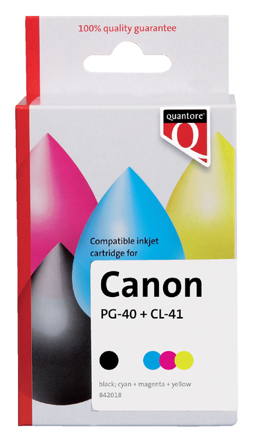 Cartouche d’encre Quantore alternative pour Canon PG-40 CL-41 noir couleur