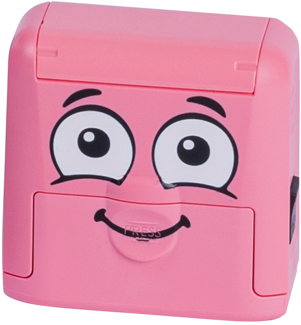 Textielstempel Colop Marky personaliseerbaar roze