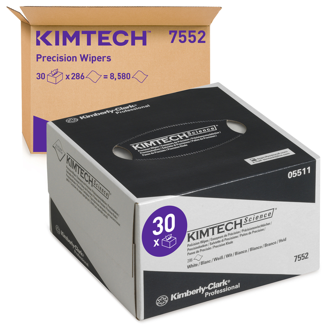 Essuyeur de précision Kimtech Science 208x112mm 30x 286 feuilles blanc