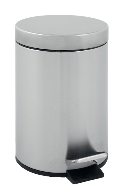 Poubelle à pédale V-part 5L inox mat
