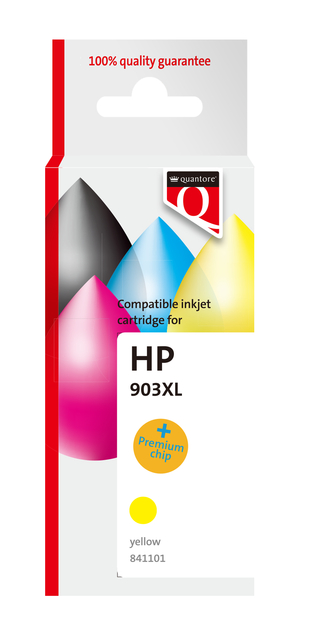 Inktcartridge Quantore alternatief tbv HP T6M11AE 903XL geel HC