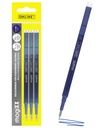 Recharge stylo gel Online Magixx 0,7mm bleu blister 3 pièces