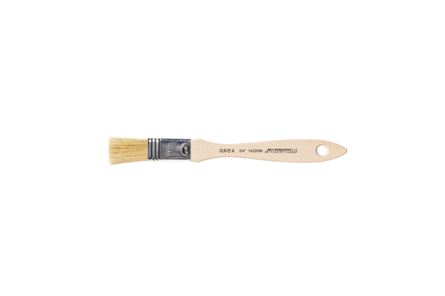 Brosse plate Qrea soie de porc n° 3/4 largeur 20mm