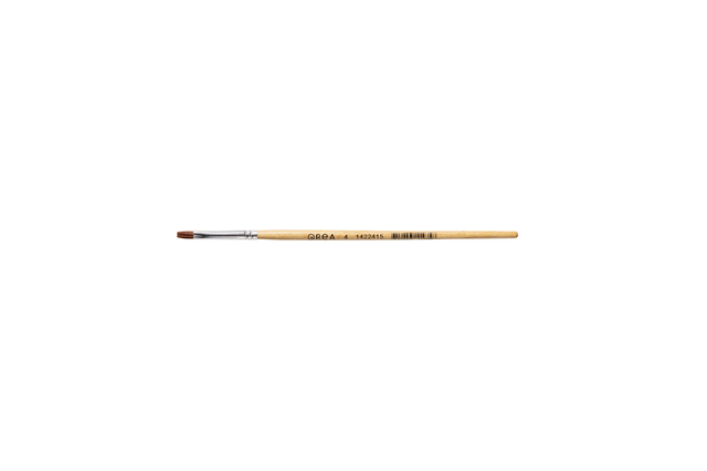 Pinceau Qrea poil synthétique n° 4 largeur 4,9mm