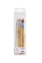 Pinceaux Qrea poil synthétique set 5 largeurs