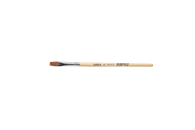 Pinceau Qrea poil synthétique n° 10 largeur 9,4mm