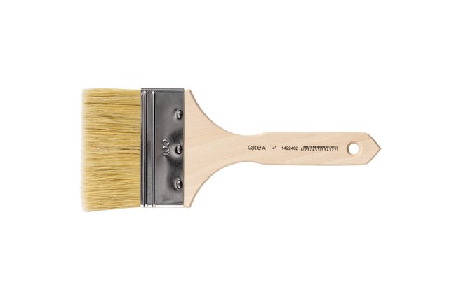 Brosse plate Qrea soie de porc n° 4 largeur 100mm