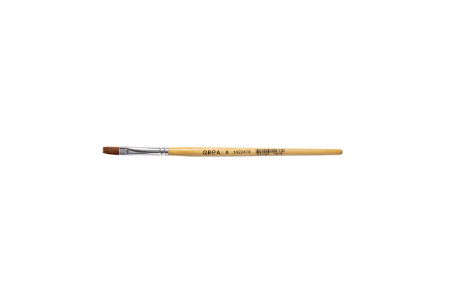 Pinceau Qrea poil synthétique n° 8 largeur 8,3mm