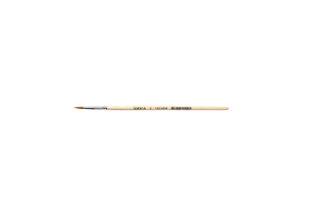 Pinceau Qrea poil synthétique n° 2 largeur 3mm