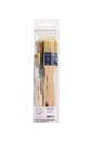 Brosses plates Qrea soie de porc set 3 largeurs