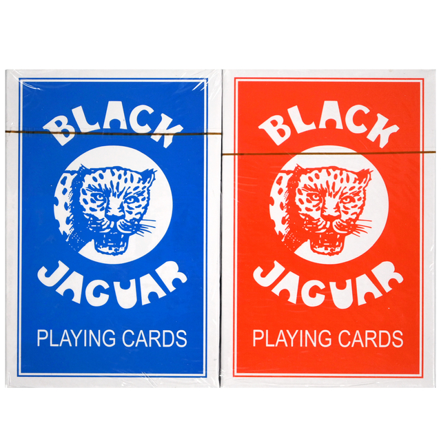 Jeu de cartes rouge et bleu 2 paquets filmés
