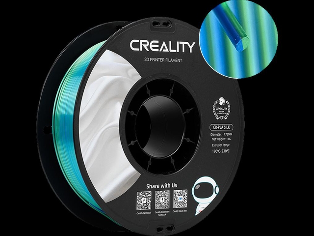 3D Filament Creality PLA 1.75mm blauw groen 1kg