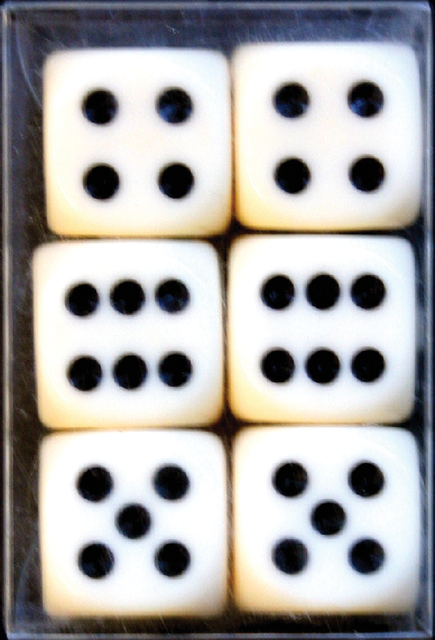 Jeu de dés Verhaak 6 pièces