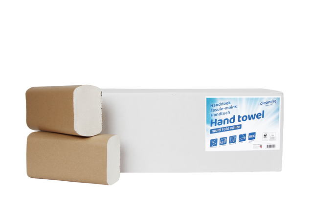 Essuie-mains Cleaninq pli-I 2 épaisseurs 24x20,5cm 3750 pièces blanc
