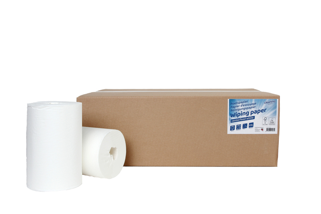 Papier d'essuyage Cleaninq M1 1 épaisseur 12cmx120m blanc