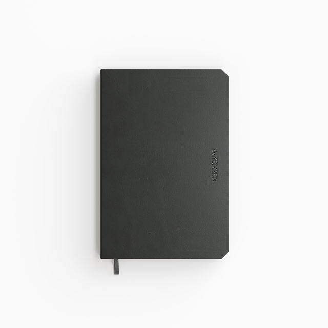 Carnet de notes De KEMPEN Ashblack 110x160mm uni 160 pages 90g noir