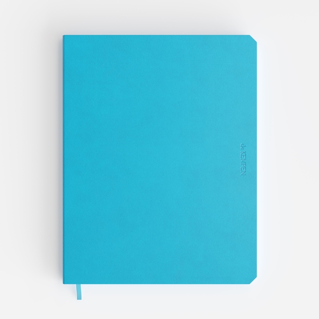 Notitieboek de KEMPEN Limitless 171x220mm lijn 192 pag 90gr felblauw