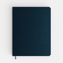 Carnet de notes De Kempen Silence 171x220mm uni 192 pages 90g bleu foncé