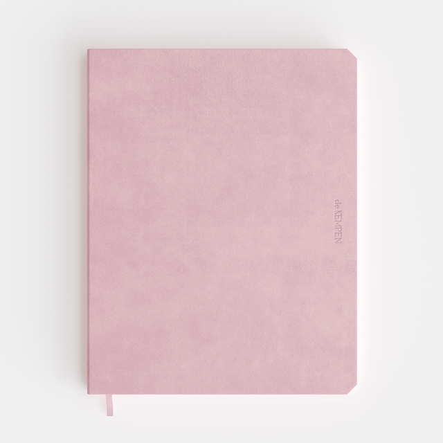 Carnet de notes De KEMPEN Brut 171x220mm uni 192 pages 90g rose