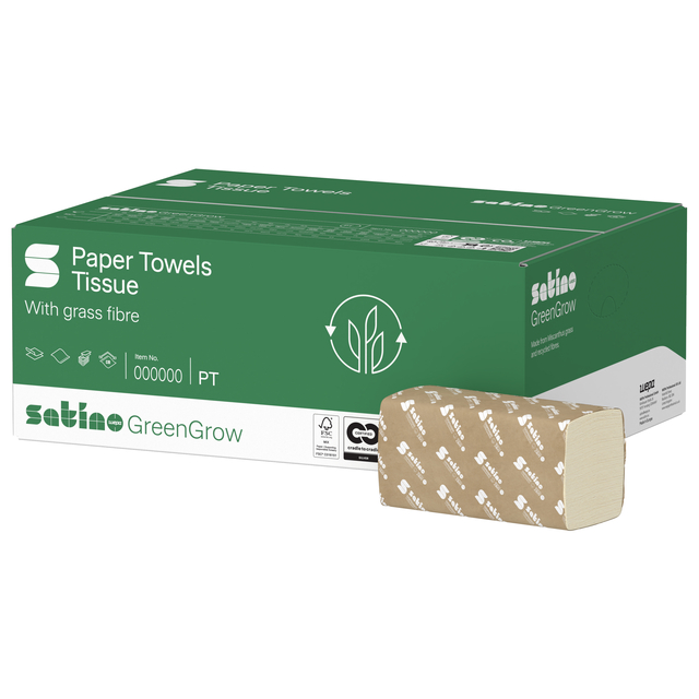 Toiletpapier BlackSatino GreenGrow CT10 3-laags 8x250vel naturel 079870