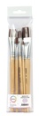 Pinceaux Qrea poil synthétique set 5 largeurs