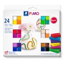 Pâte à modeler Staedtler Fimo Soft 8023C assorti 24 pièces