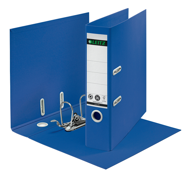 Ordner Leitz  Recycle 180° 80mm karton A4 blauw