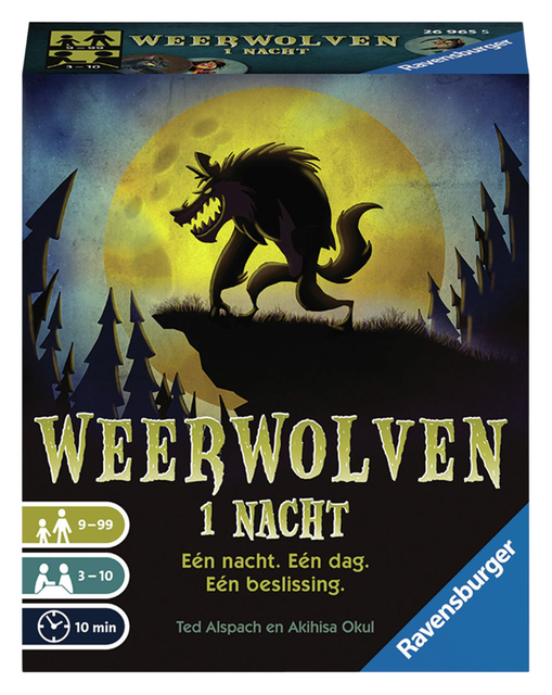 Jeu de cartes Weerwolven 1 nacht