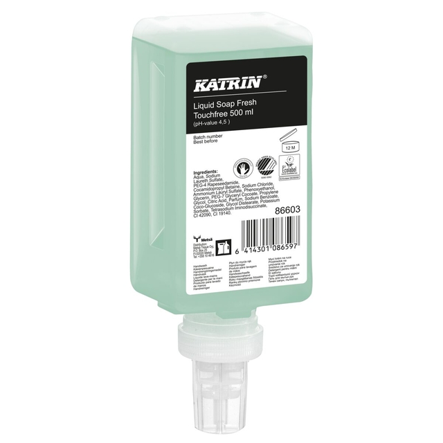Savon mains Katrin Green Touchfree 86603 liquide 500ml