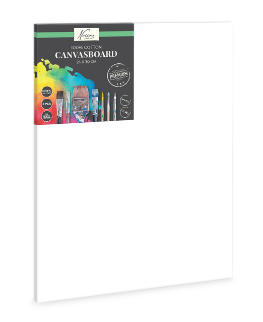 Tableau canvas Nassau fine Art 24x30cm 100% coton 3 pièces