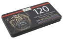 Crayon de couleur Nassau Fine Art assorti boîte métal 120 pièces