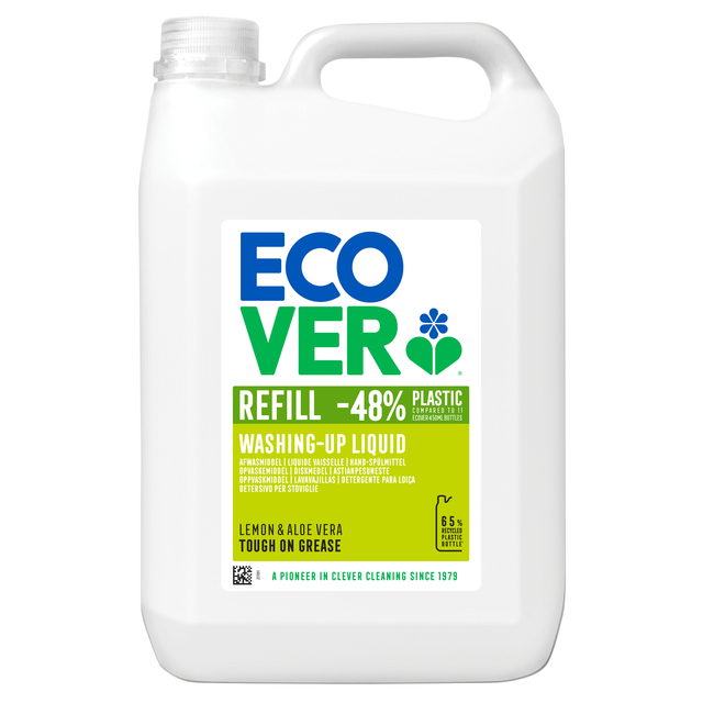 Liquide vaisselle Ecover citron & aloe vera recharge 5L