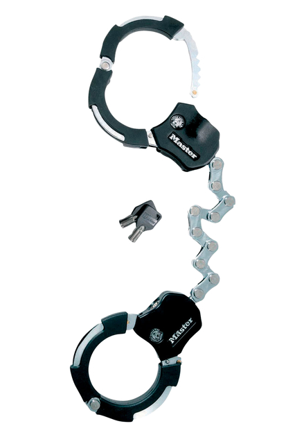 Handboeisloten Masterlock Street Cuff 55 cm zwart