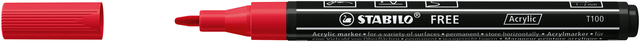 Acrylmarker STABILO  Free Acrylic T100 karmijnrood
