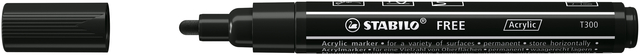 Marqueur peinture STABILO Free Acrylic T300 noir