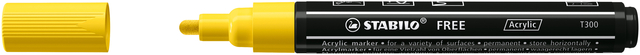 Marqueur peinture STABILO Free Acrylic T300 jaune