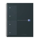 Cahier à spirale Oxford International Notebook A4+ carreau 5x5mm 160 pages noir