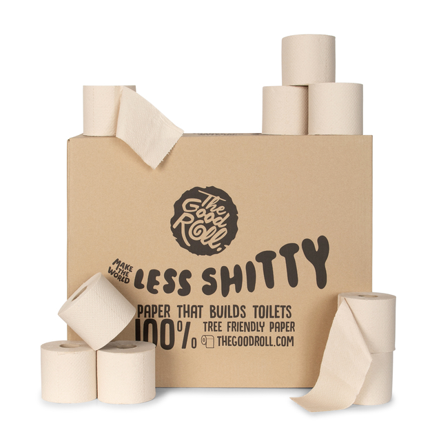 Papier toilette The Good Roll The Nacked Panda bambou 2 épaisseurs 24x 300 feuilles nature