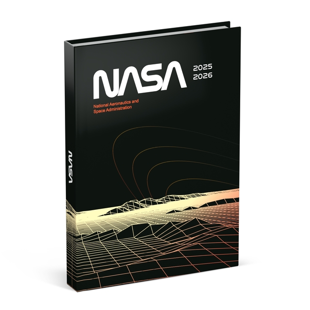 Agenda scolaire 2025-2026 Lannoo NASA 1 jour/1 page noir