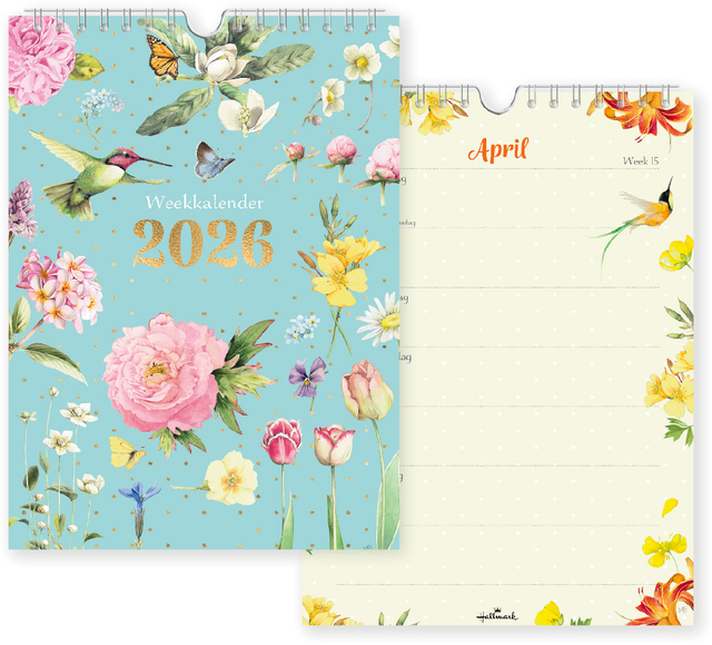 Calendrier 2026 Marjolein Bastin 7 jours/1 page