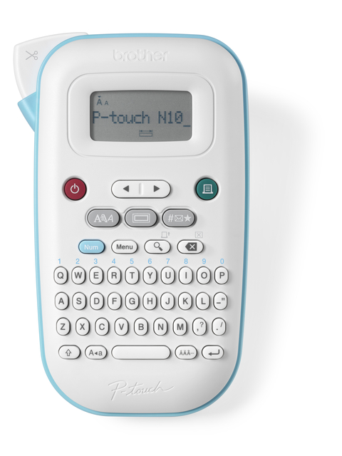 Imprimante étiquettes Brother P-touch Btag PT-N10 portable qwerty 12mm blanc