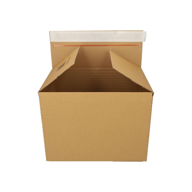 Boîte d'expédition IEZZY Quickbox hauteur réglable 304x216x130-220mm can-B marron 10 pièces