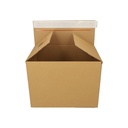Boîte d'expédition IEZZY Quickbox hauteur réglable 304x216x130-220mm can-B marron 10 pièces