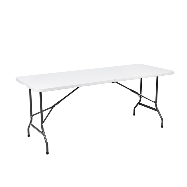 Table pliante BRASQ 180x70x74cm FT180 blanc