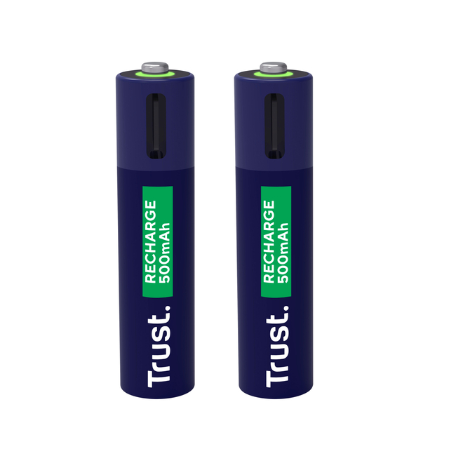 Batterij Trust USB-C oplaadbaar AAA 2 stuks