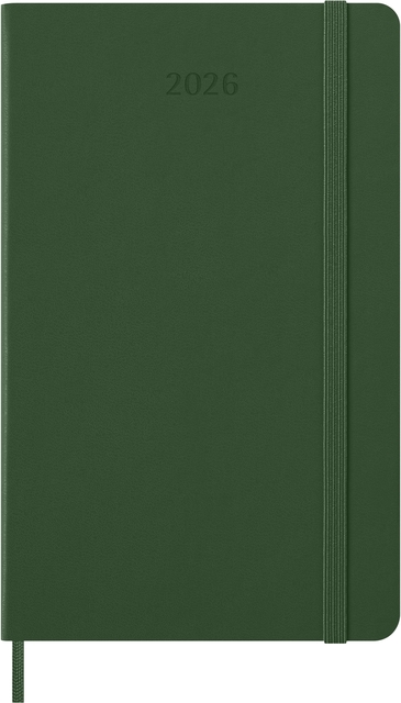 Agenda 2026 Moleskine Planner Weekly 12 mois 7 jours/1 page Large CR myrtle green