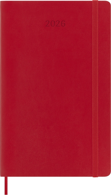 Agenda 2026 Moleskine Planner Weekly 12 mois 7 jours/1 page Large CS Scarlet red